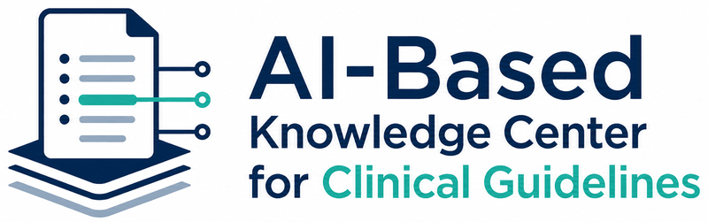 AI-Based Knowledge Center for Clinical Guidelines